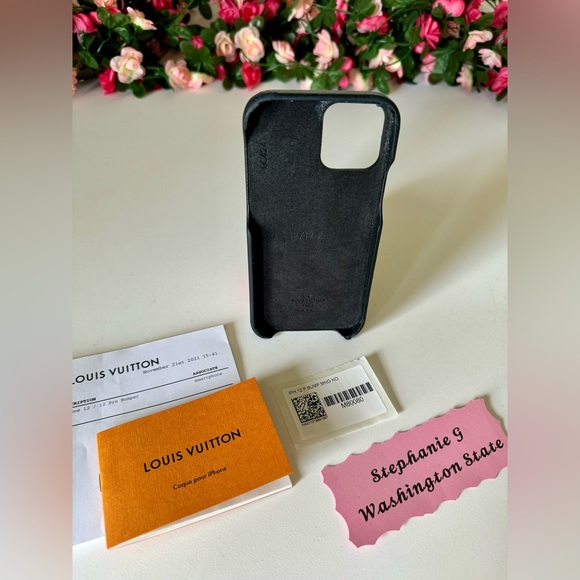 Louis Vuitton iPhone 12 Pro Bumper Monogram Noir 🖤🖤 - Picture 2 of 9